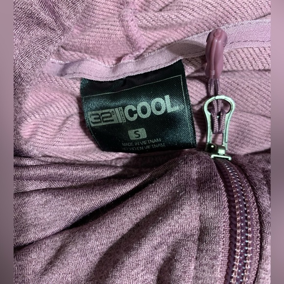 32 Degree  Cool Womans Hoodie Pink Zippered Size Small - Picture 7 of 7